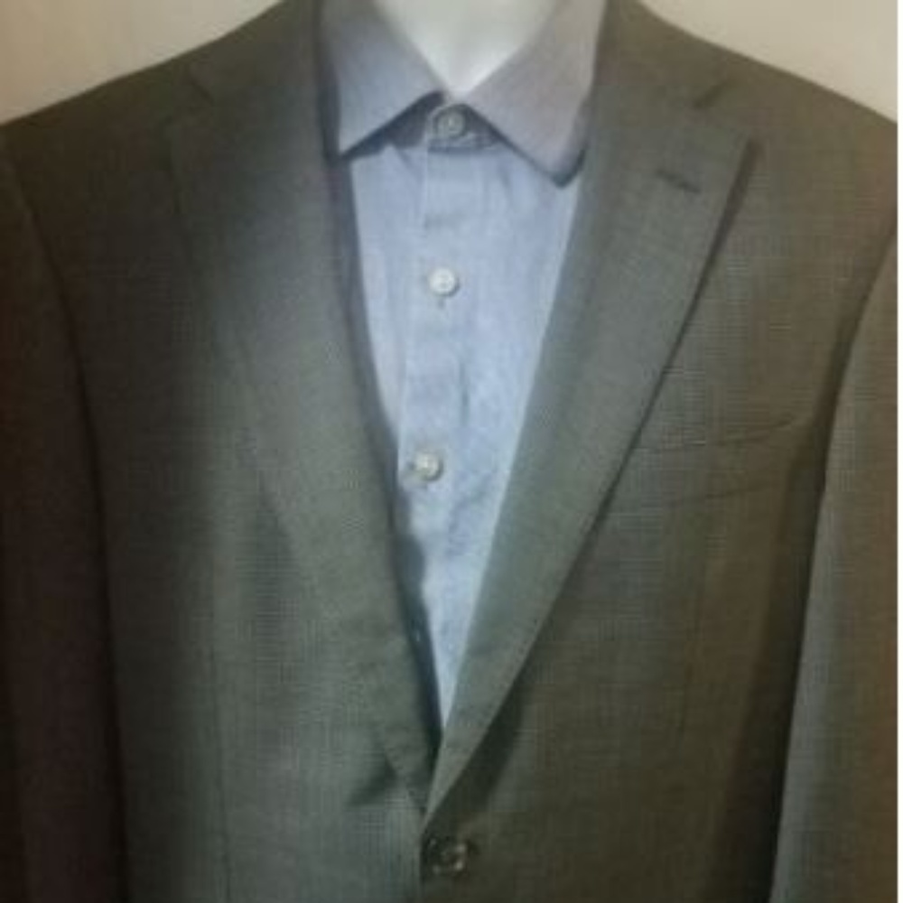 Hugo Boss Men's 40R Suit Jacket Super 100 Charcoal